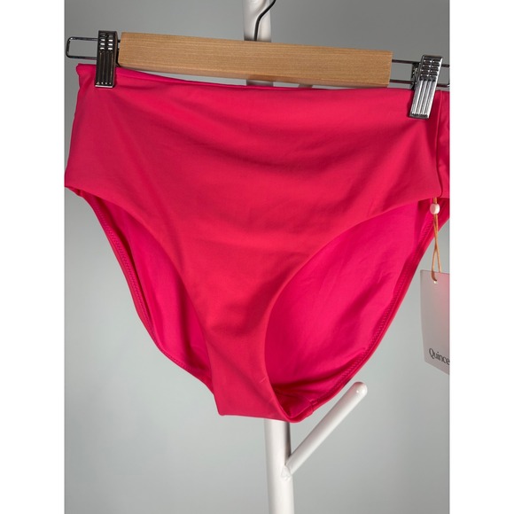 Quince Other - Quince Pink High Waisted Bikini Bottoms Recycled Polyamide ATG001 Womens Size M